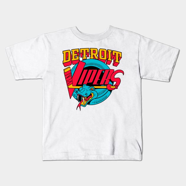 Detroit Vipers Kids T-Shirt by littlepdraws